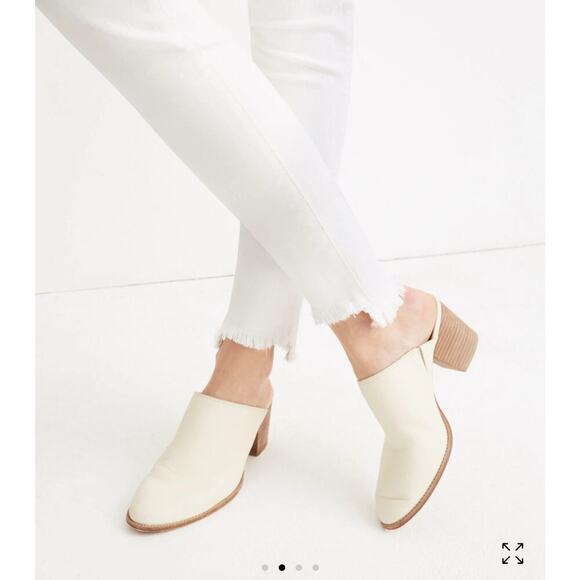 Madewell Petite 10" High-Rise Skinny Jeans in Pure White: Step-Hem Edition - Picture 2 of 11